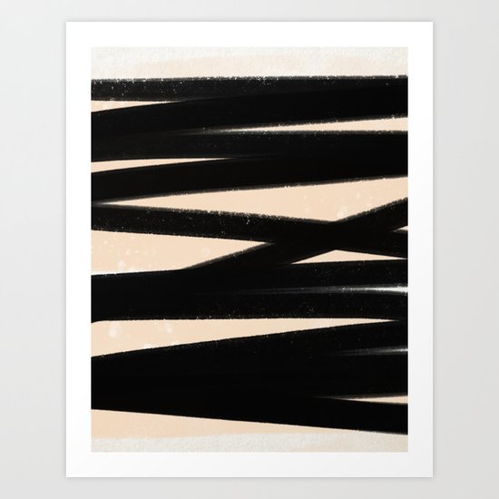 Black and white and Art Print