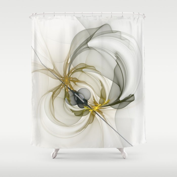 Together We Are Strong, Abstract Fractal Art Shower Curtain