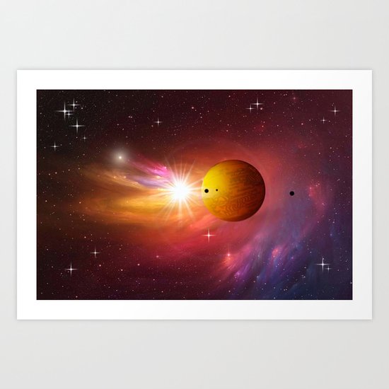 Star dust and interstellar gas. Art Print