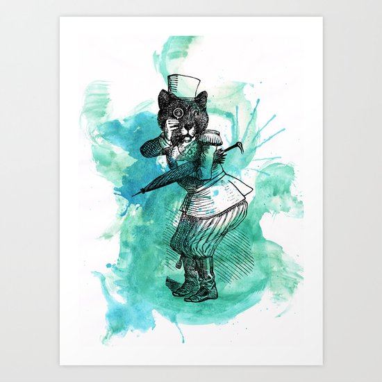 Carnival Bear Time Traveler Art Print
