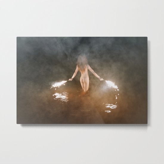 Fire Swim With Me Metal Print