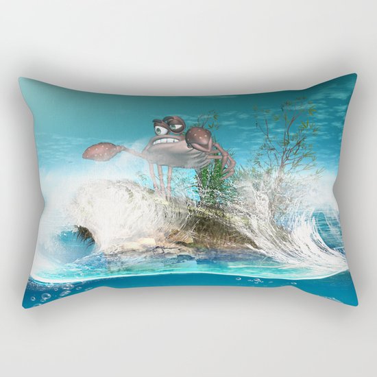 Funny crab Rectangular Pillow