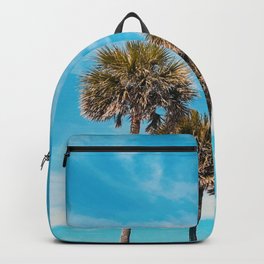 Palm Trees Backpack | Tropical, Palmtrees, Bluesky, Digital, Color, Photo 