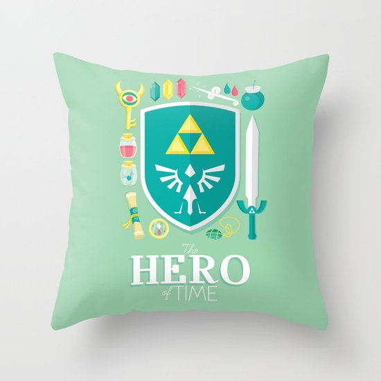 Hero of Time Throw Pillow