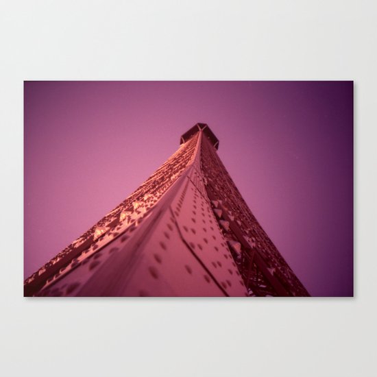 Purple Eiffel Canvas Print