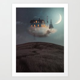 Cloud house Art Print