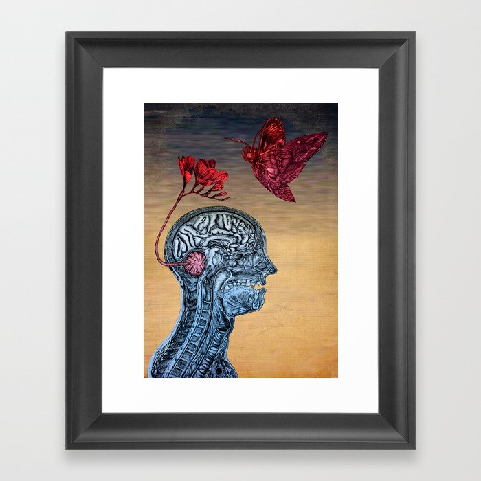 Enter The Mind Framed Art Print