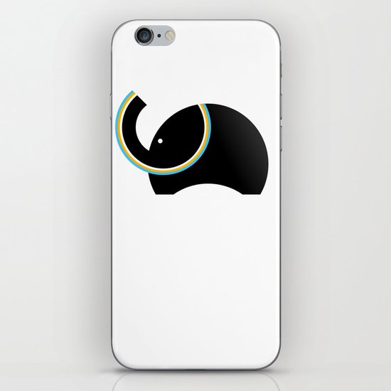 Retro Elephant iPhone Skin