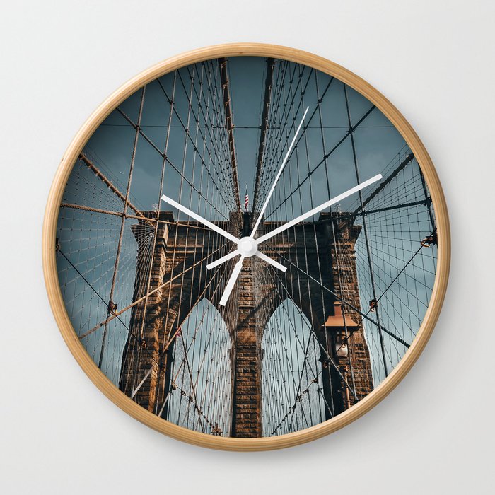 Brooklyn Bridge in New York City Wall Clock