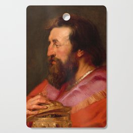 Head of One of the Three Kings, Melchior, The Assyrian King by Peter Paul Rubens Cutting Board