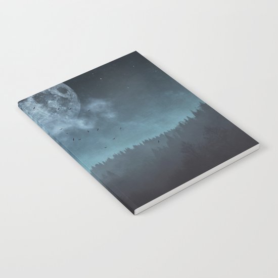 Moon over Trees Notebook