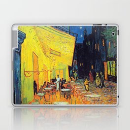 Vincent Van Gogh - Cafe Terrace at Night (new color edit) Laptop Skin