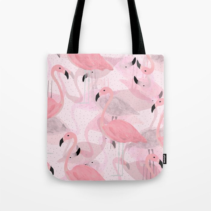 Flamingo Pattern Tote Bag
