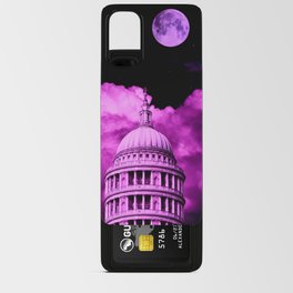 Purple Tinted Building In The Clouds Android Card Case