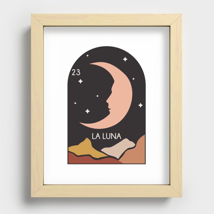 La Luna Loteria Landscape Recessed Framed Print