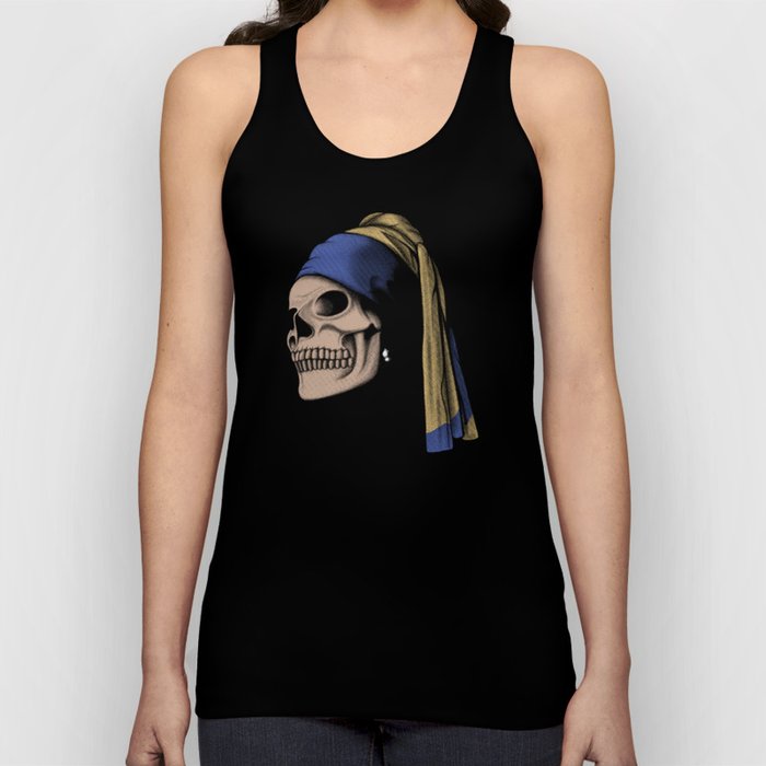The Skull with a Pearl Earring Tank Top