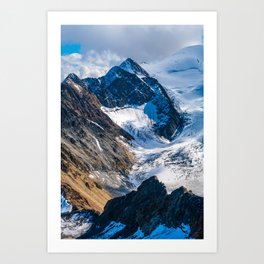 Pitztal, Austria Art Print | Travel, Holiday, Beautiful, Austria, Hiking, Photo, Walking, Mountains, Tourism, Digital 