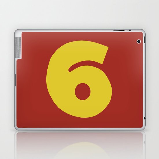 Number 6 Laptop & iPad Skin