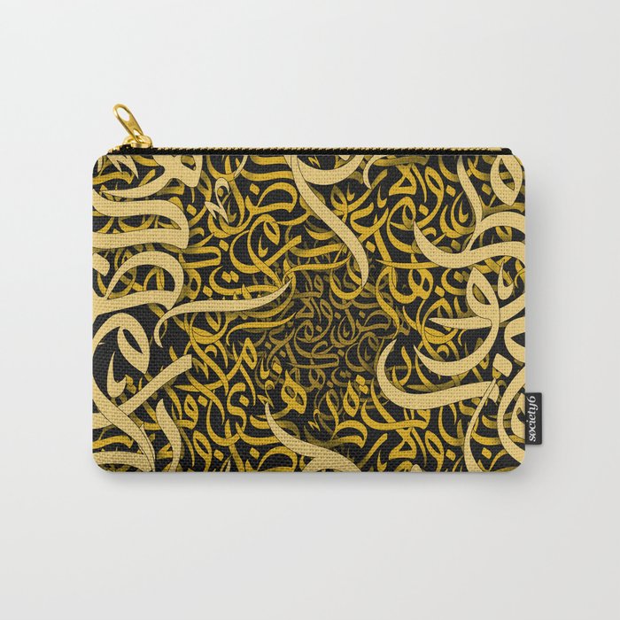 Arabic letters gold  Carry-All Pouch