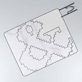 Ampersand pixel Picnic Blanket