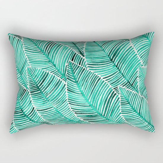 Tropical Turquoise Rectangular Pillow