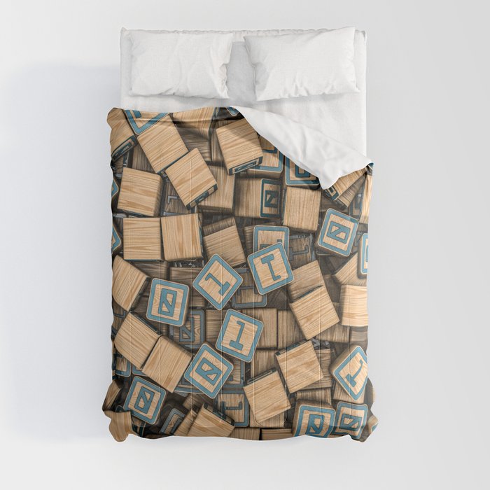 Binary blocks Comforter