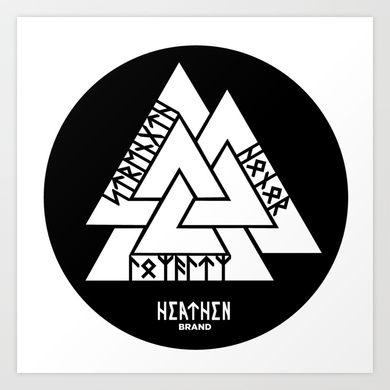 Valknut Strength Honor Loyalty Art Print By Heathenbrand Society6 Best high quality hd wallpapers collection download for pc, laptop, apple, android phone and tablet. valknut strength honor loyalty art print by heathenbrand