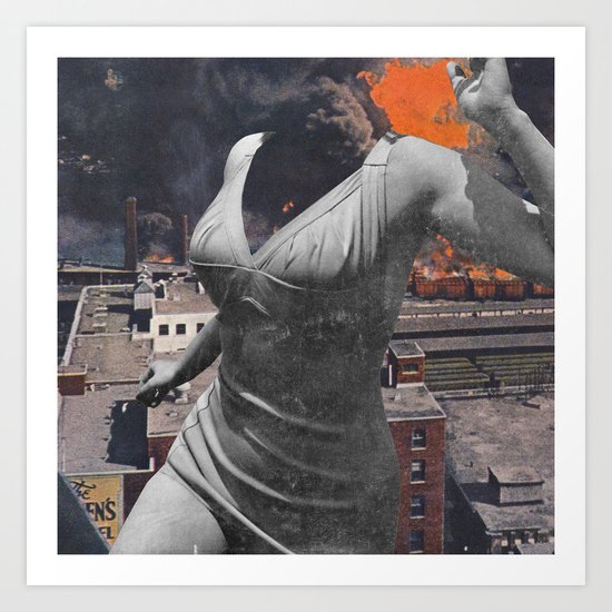 perspectives from the roof Art Print