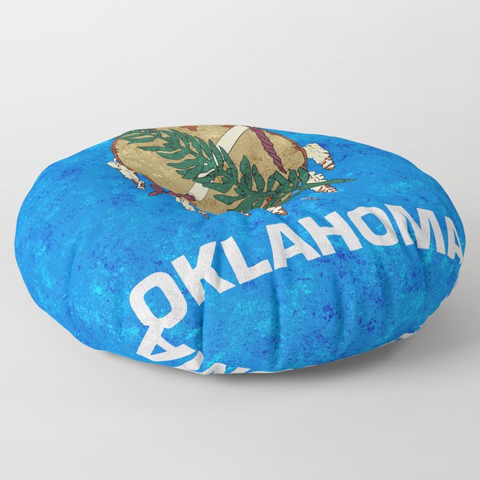 State Flag of Oklahoma Floor Pillow