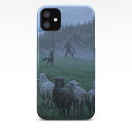 Shepherd and his faithful dog iPhone Case