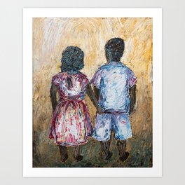 Brother and Sister Art Print