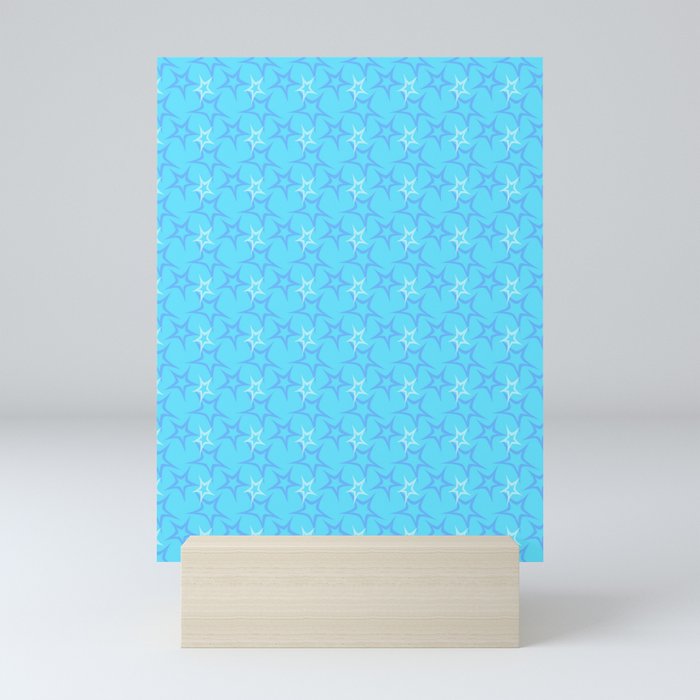 children's pattern-pantone color-solid color-light blue Mini Art Print
