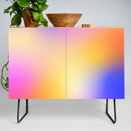 Warm Colorful Sunset Gradient  Credenza