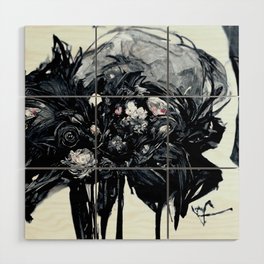 Black Roses - Abstract Art Take Two Wood Wall Art