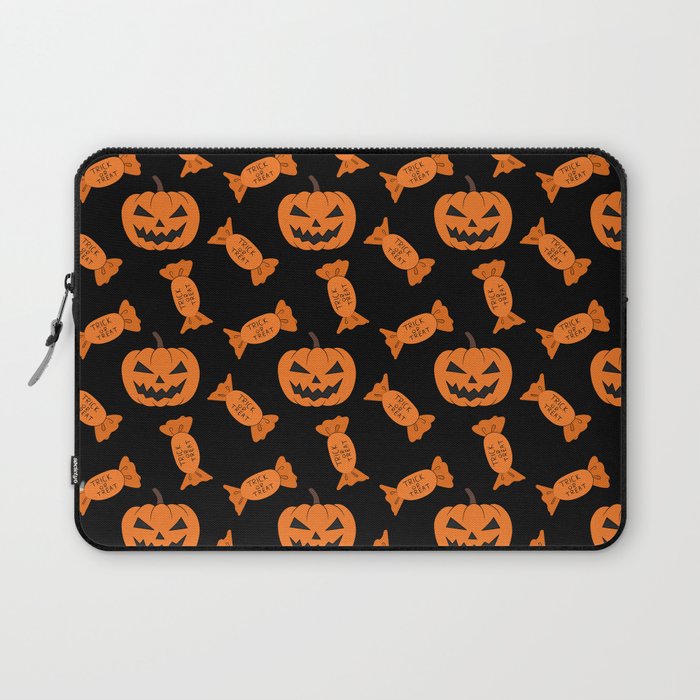Halloween Pumpkins Pattern Laptop Sleeve