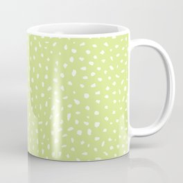 Honeydew Green Polka Dots Mug