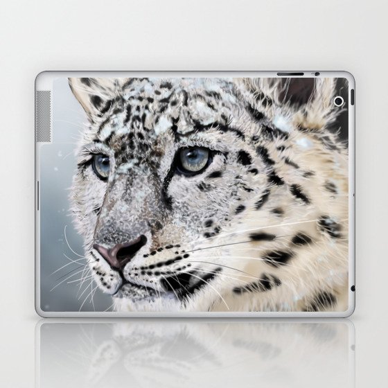 Snow Leopard Laptop & iPad Skin