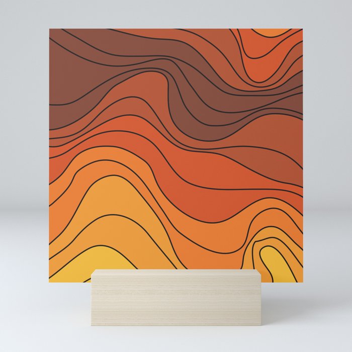 Topo II Mini Art Print