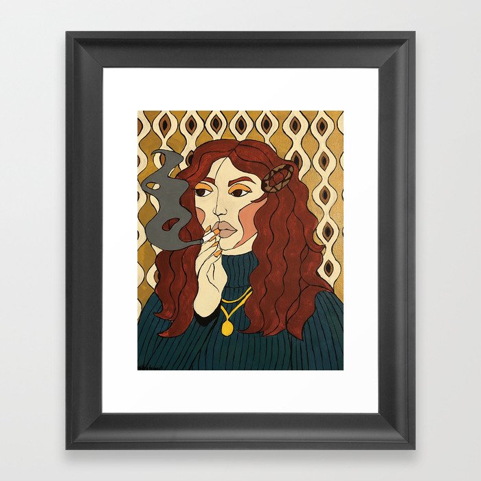 Little Red Framed Art Print