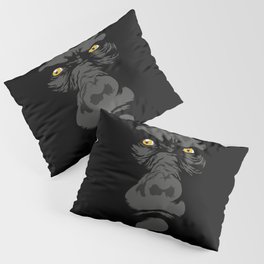 Gorila Eyes Pillow Sham | Vector, Gorila, Gorilaeyes, Chamadoira, Drawing, Digital, Pencil, Illustration, Gorilla, Draw 