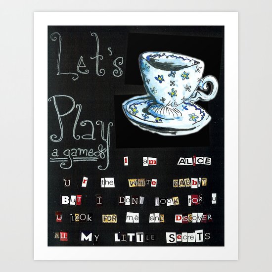 Let's Play A Game Art Print