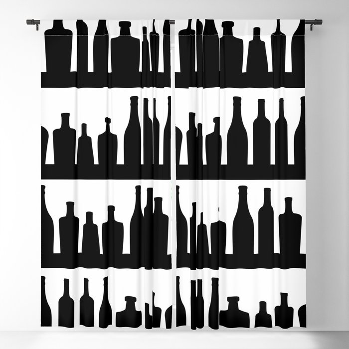 Classic Bottles Blackout Curtain