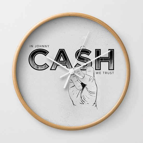 In Johnny Cash We Trust. Wall Clock