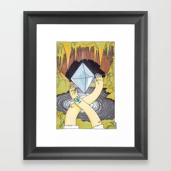 Levitation Stone Framed Art Print