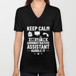 Administrative Assistant Admin Legal Training V Neck T Shirt
