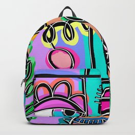 URBANO Backpack | Pattern, Vibes, Painting, Woman, Face, Artsy, Sketch, Bold, Vibrant, Tropical 
