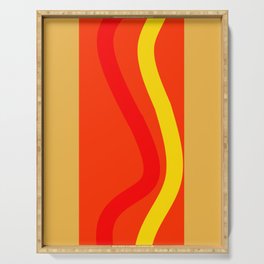 Abstract hot dog Serving Tray