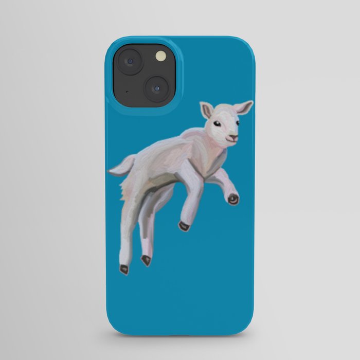 Cute Galloping Baby Spring Lamb iPhone Case