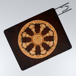 Dharma Wheel - Dharmachakra  Picnic Blanket