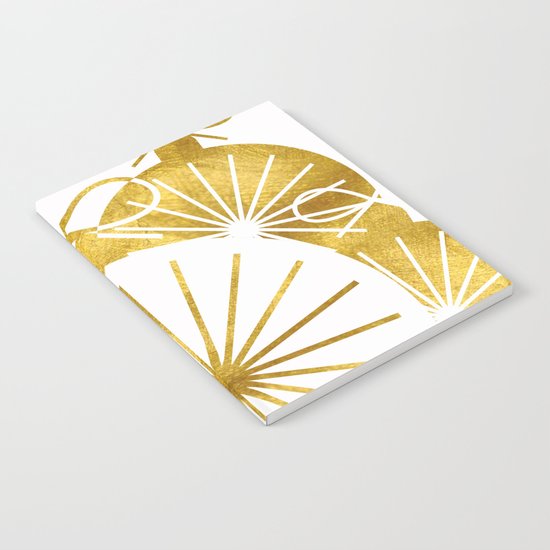 Gold Christmas 01 Notebook